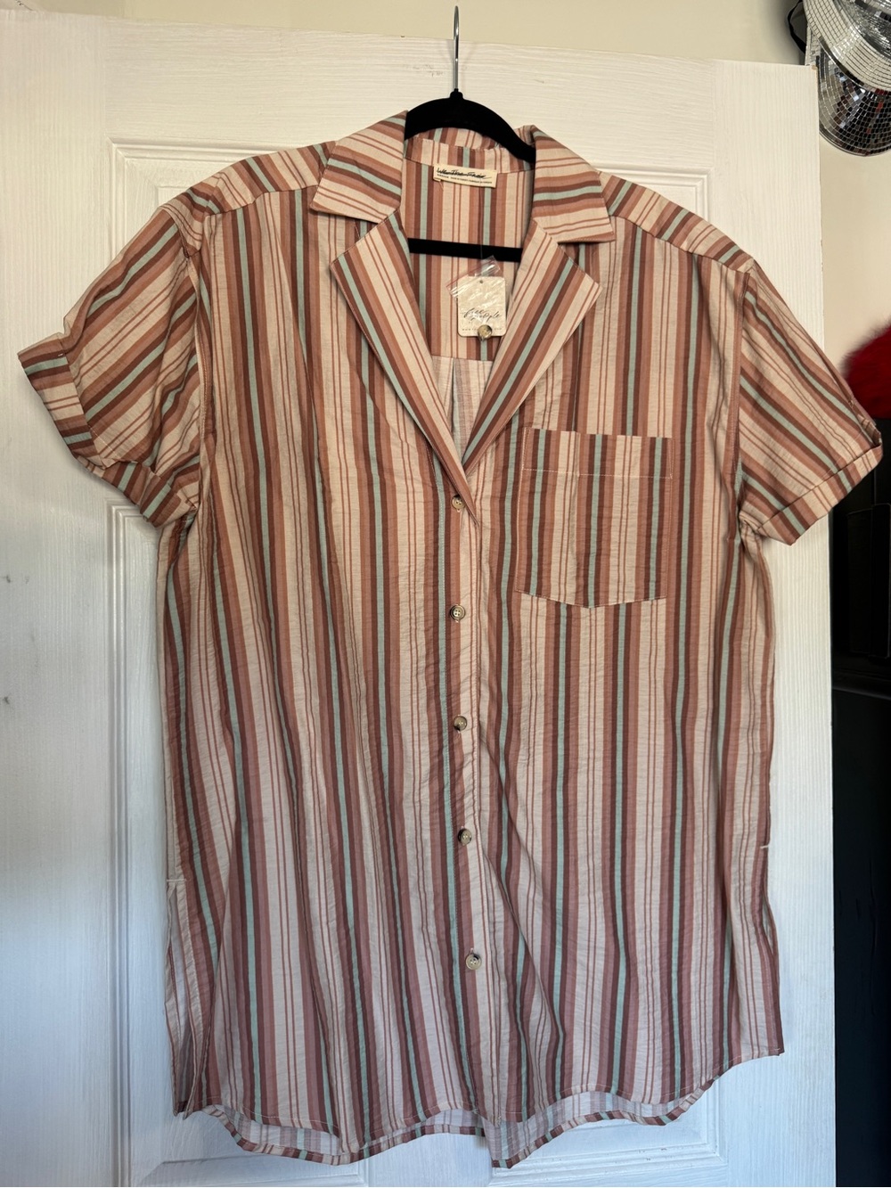 Free People Button Down Shirt Dress